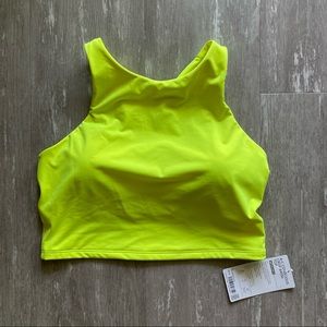 Athleta A-C Conscious Crop Bikini Top - Highlighter Yellow